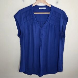 Daniel Rainn | Blue Short Cap Sleeve Blouse Size XL